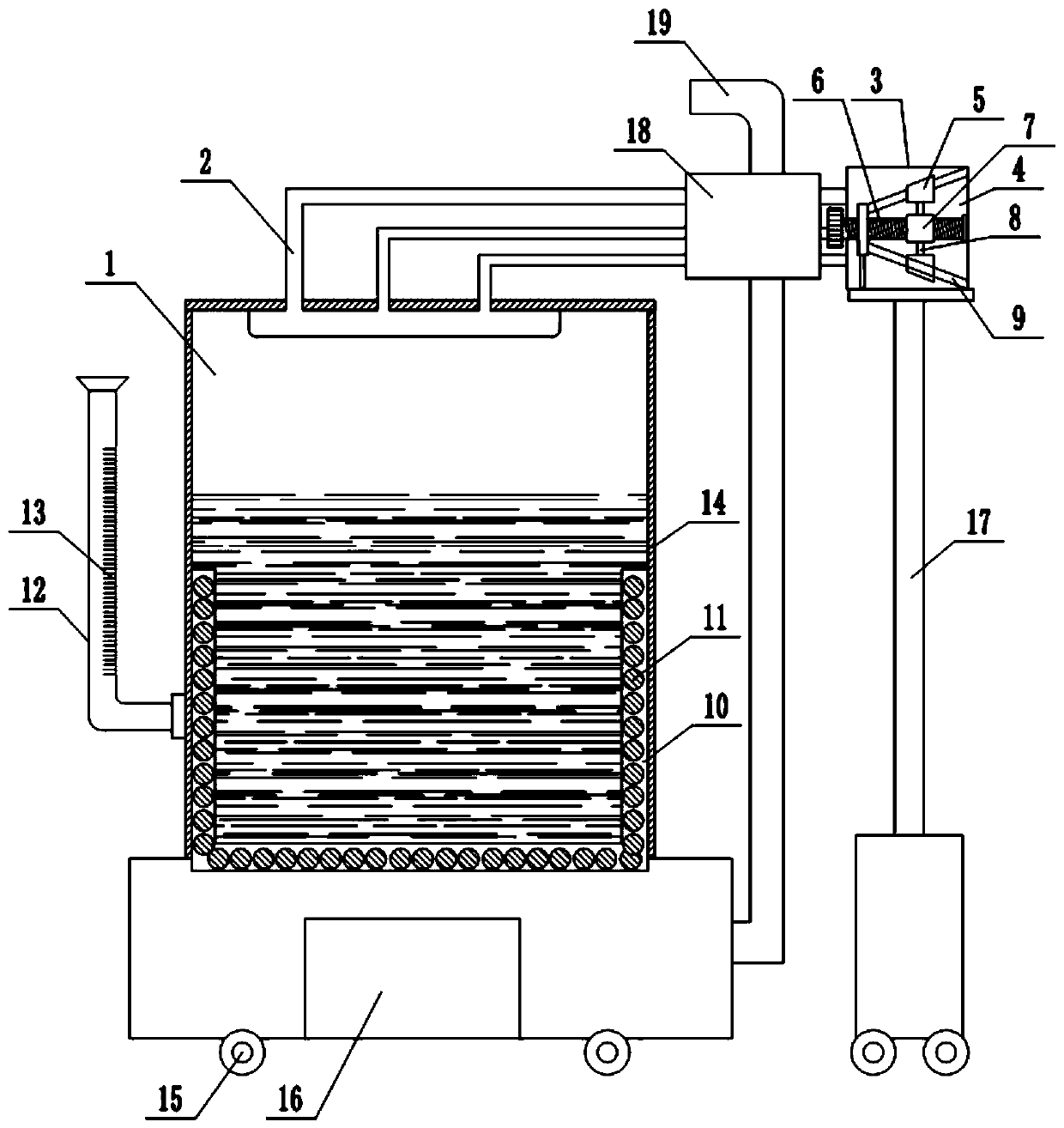 Mobile warming device