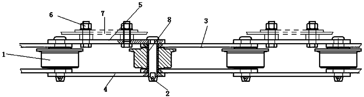 Traction chain of slag conveyor