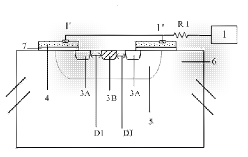 Power semiconductor device with antistatic discharge capacity and manufacturing method