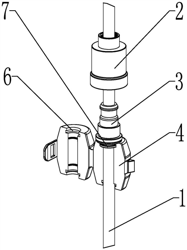 Drawing clamping stop mechanism and water outlet device