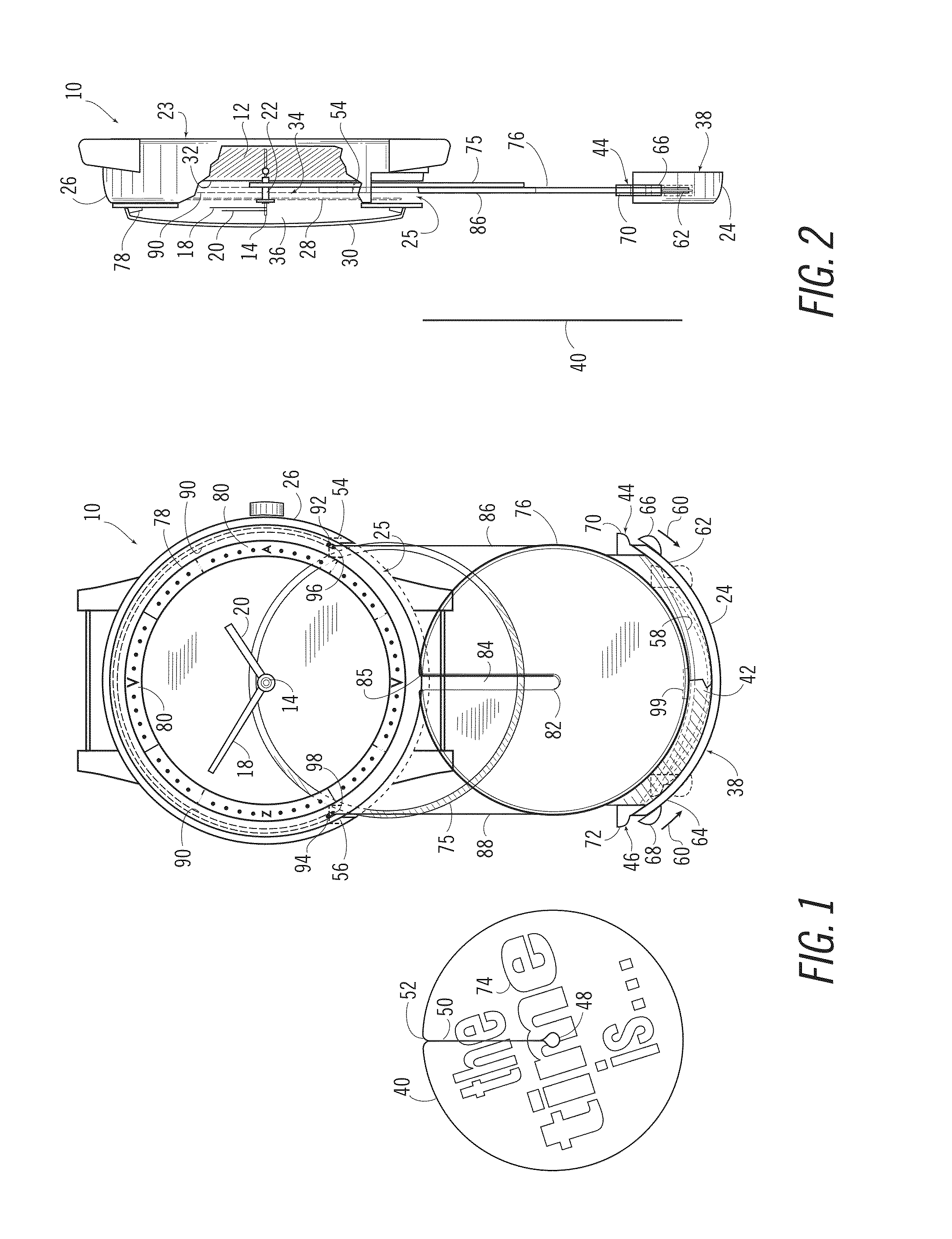 Apparatus for Horologe with Removable and Interchangeable Face
