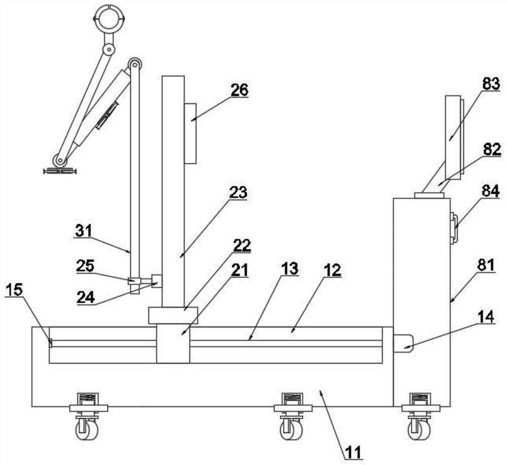 Temporary stringing construction device capable of crossing obstacles