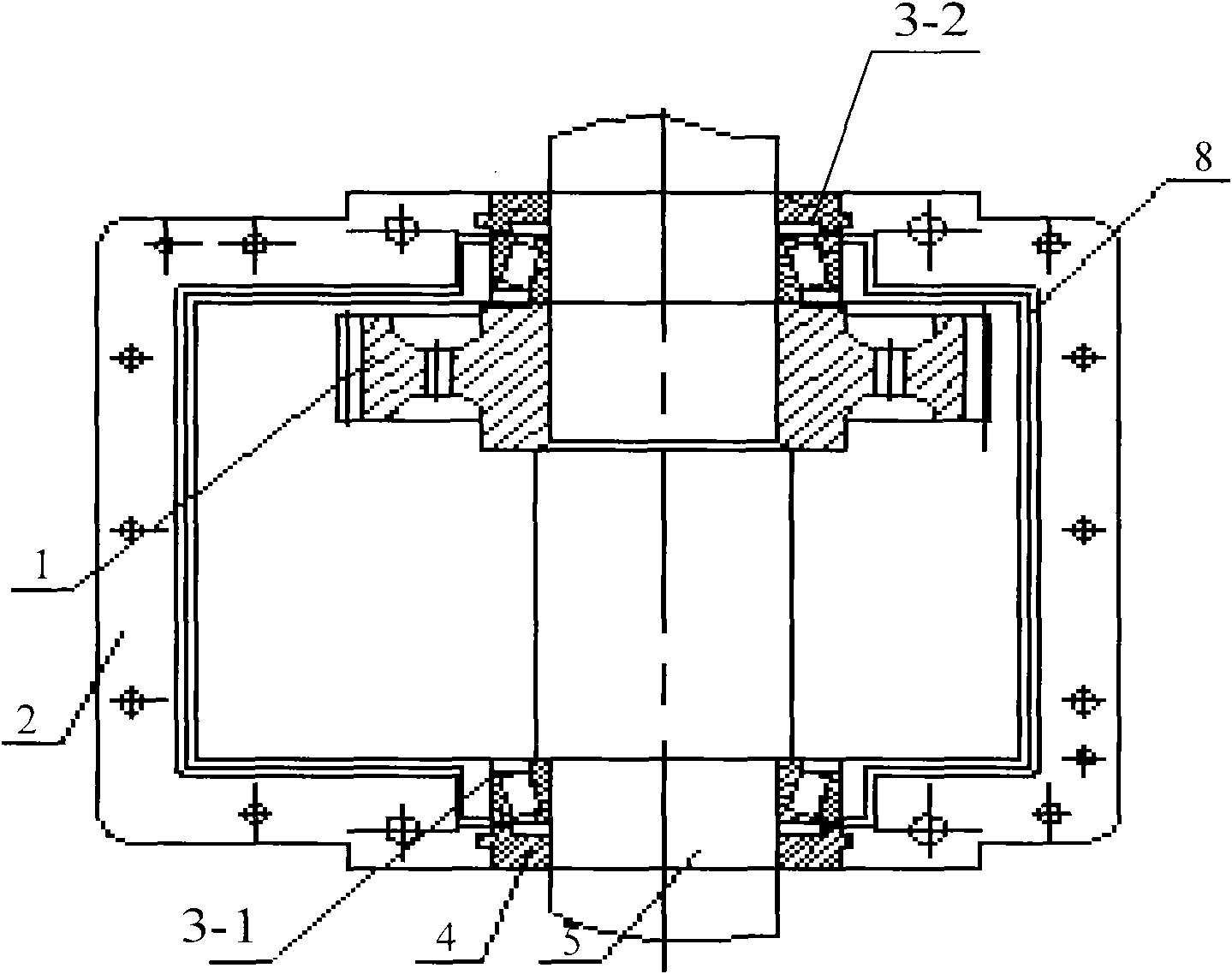 Reducer bearing lubricating device, reducer using same and lower case of device