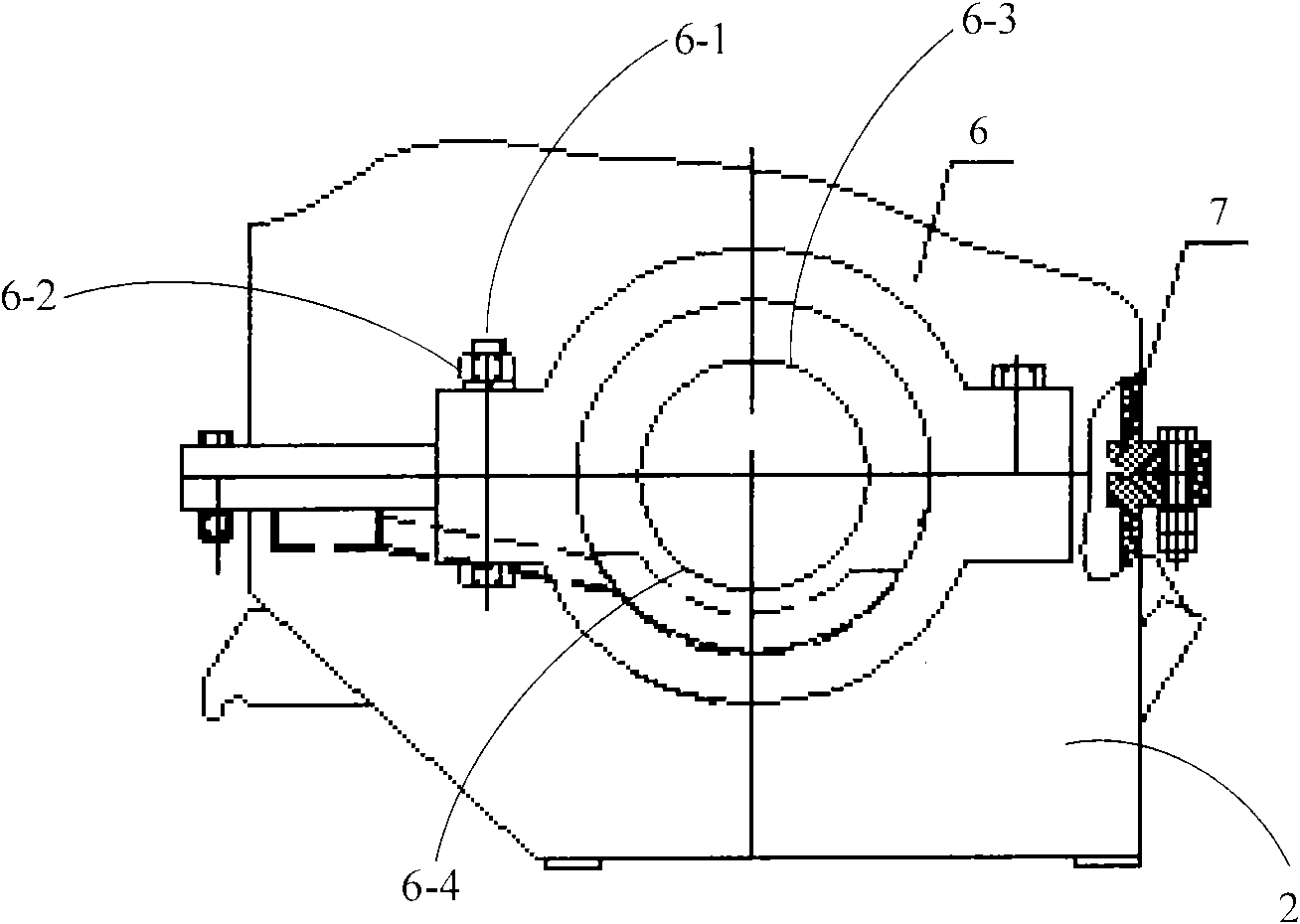 Reducer bearing lubricating device, reducer using same and lower case of device