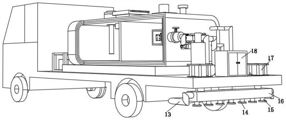 Efficient asphalt spreading vehicle with defoaming function