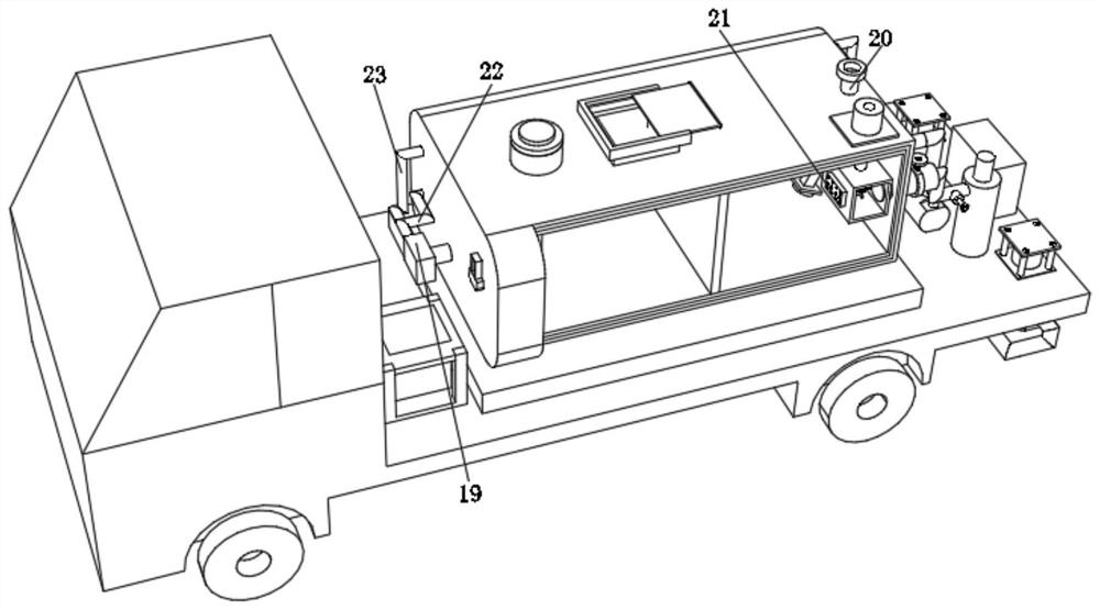 Efficient asphalt spreading vehicle with defoaming function