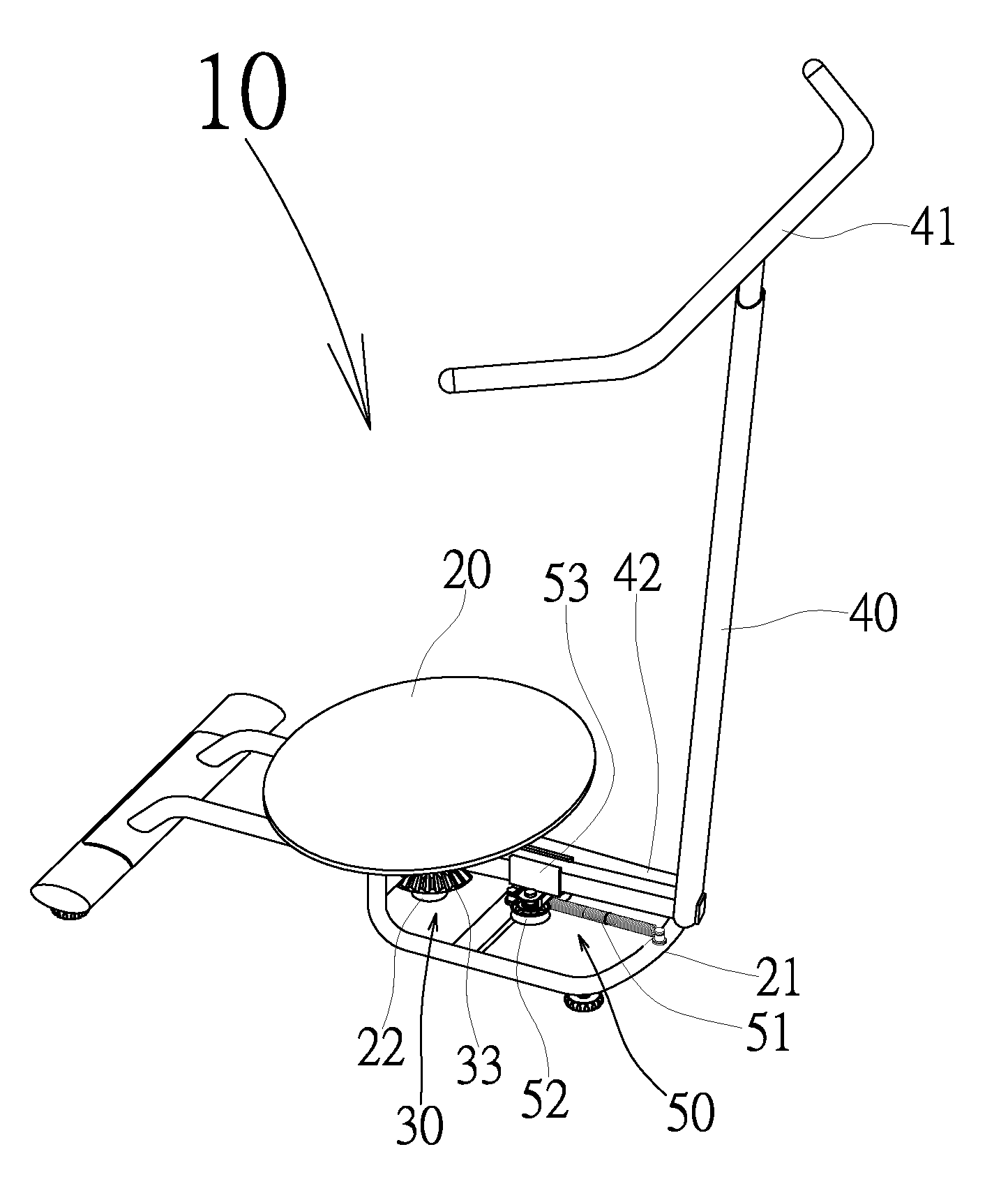 Resistance apparatus for a waist-twisting exerciser