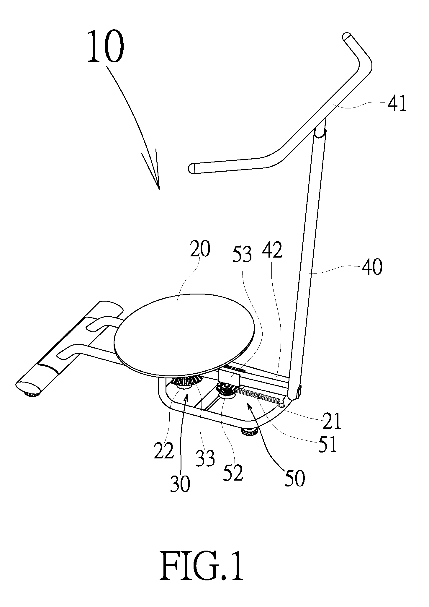Resistance apparatus for a waist-twisting exerciser