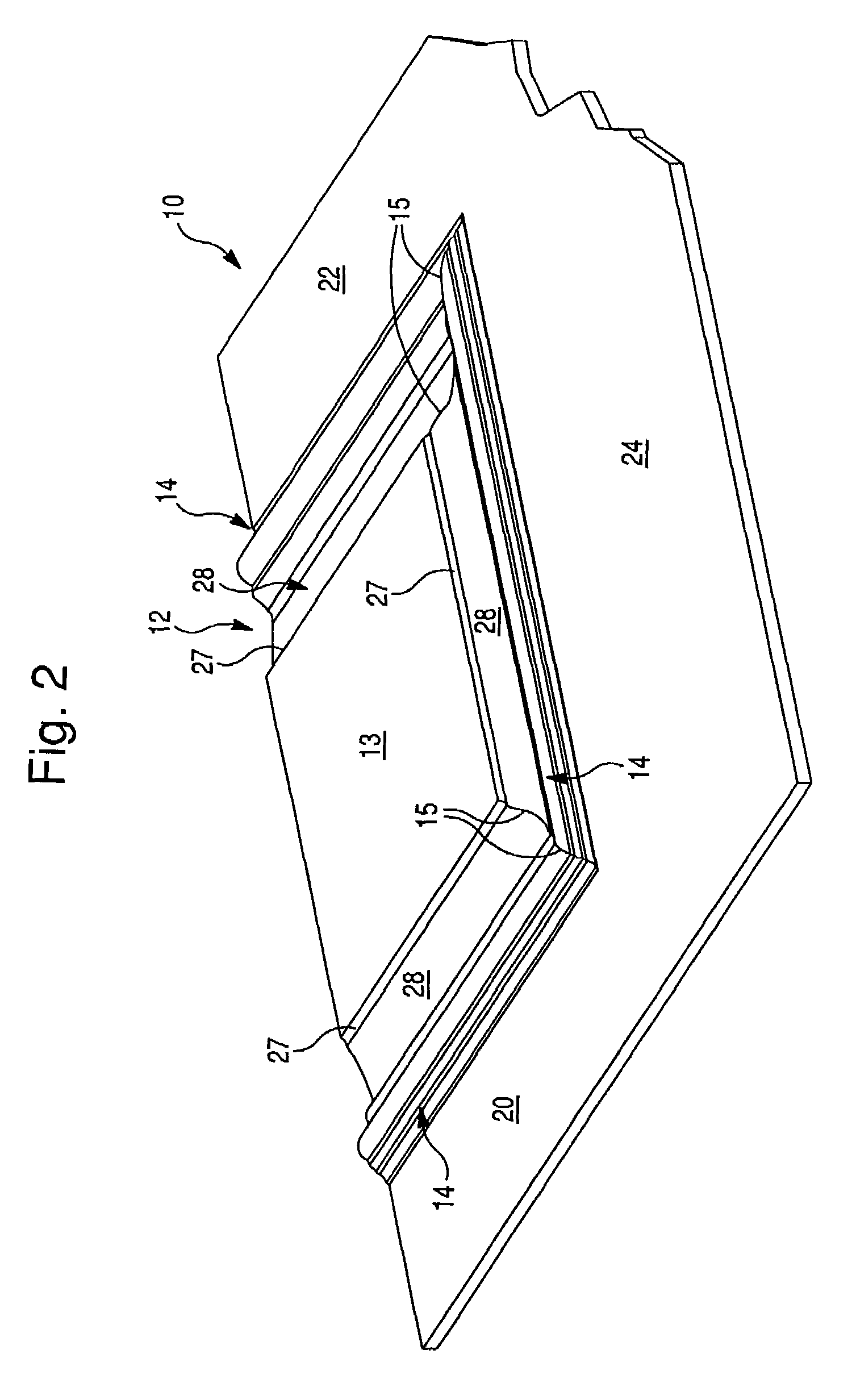 Reverse molded panel, method of manufacture, and door manufactured therefrom