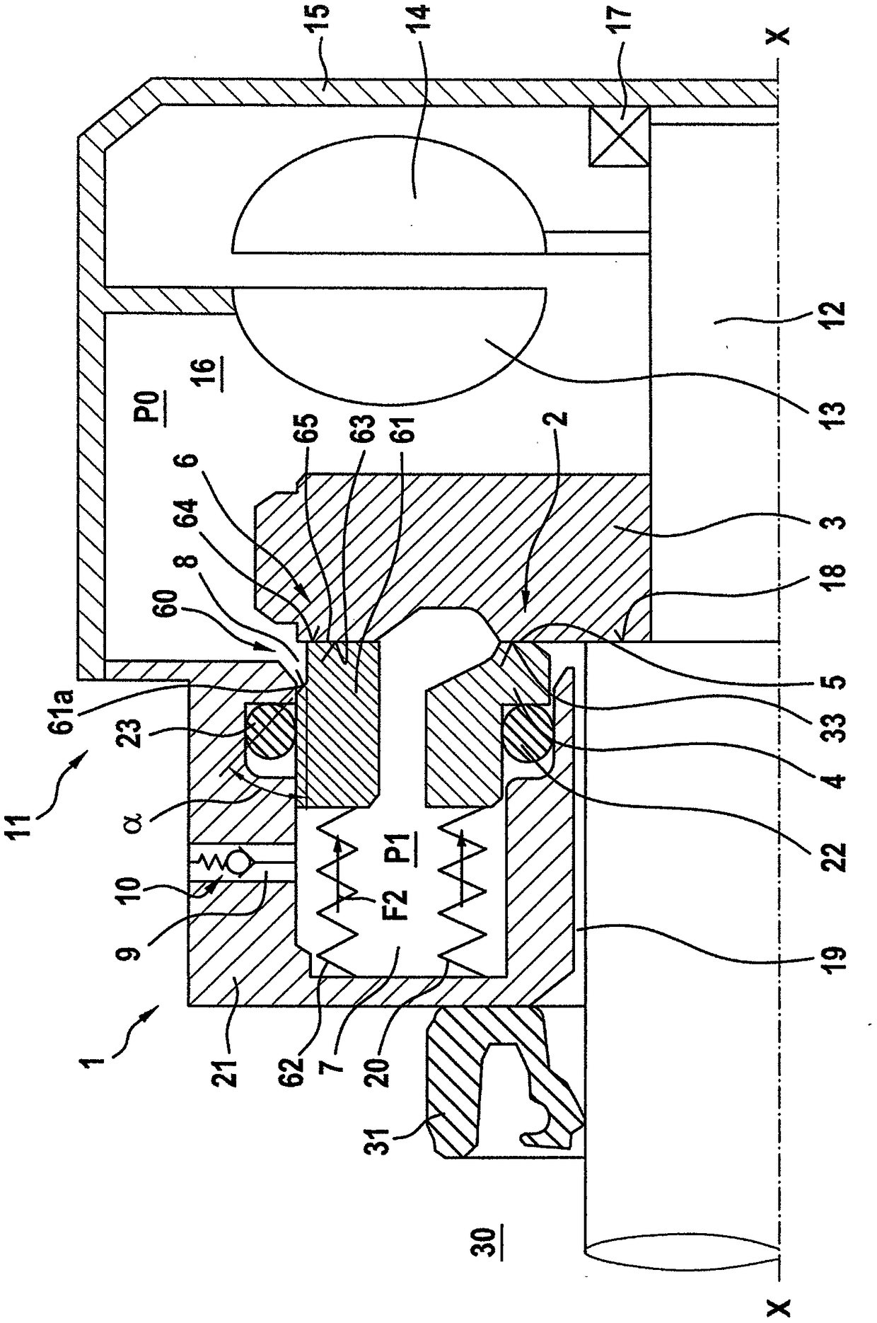 Slide ring seal arrangement of a hydrodynamic retarder, and hydrodynamic retarder