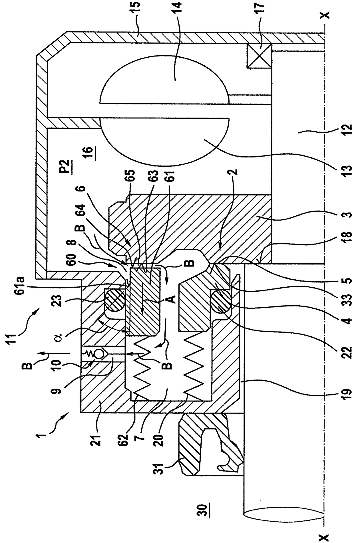 Slide ring seal arrangement of a hydrodynamic retarder, and hydrodynamic retarder