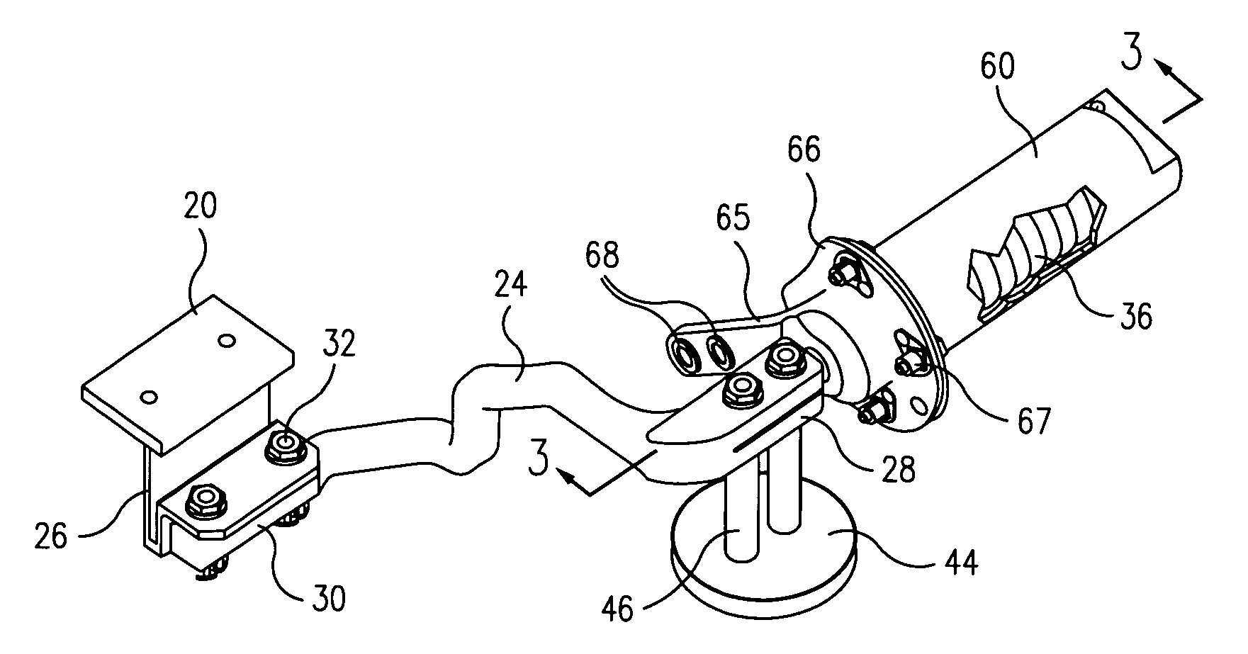 Droop stop mechanism for helicopter rotor blade