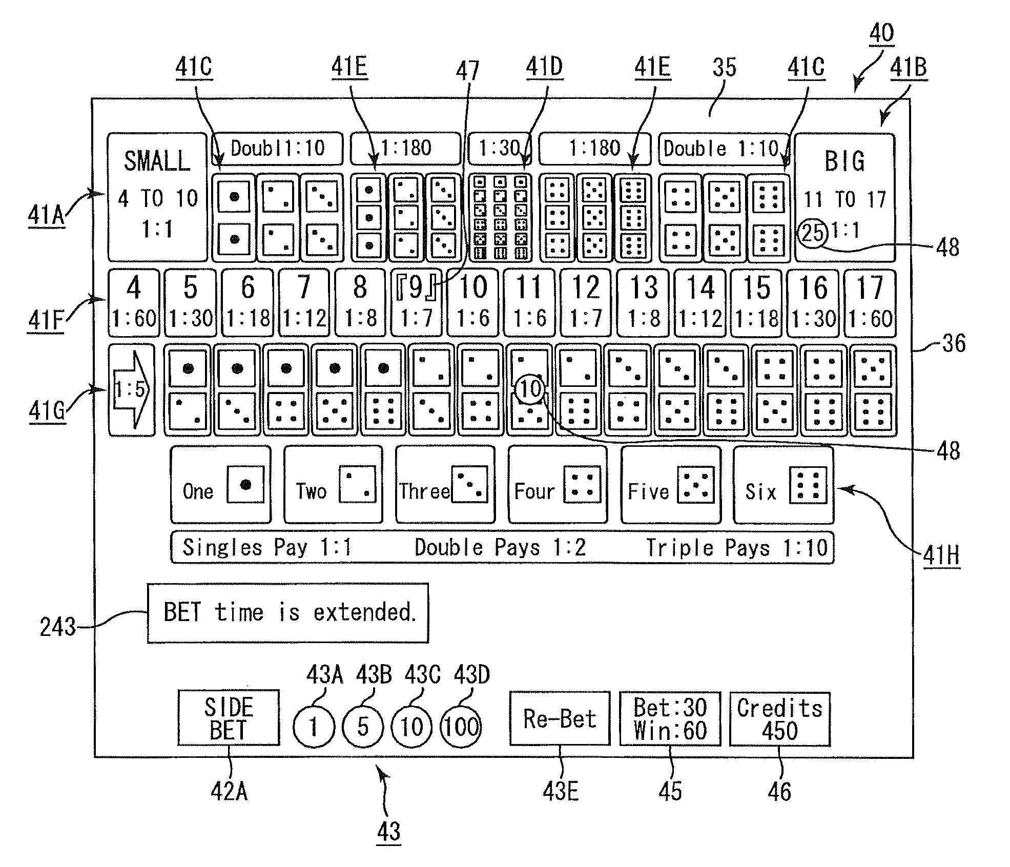 Gaming machine accepting side bet and control method thereof
