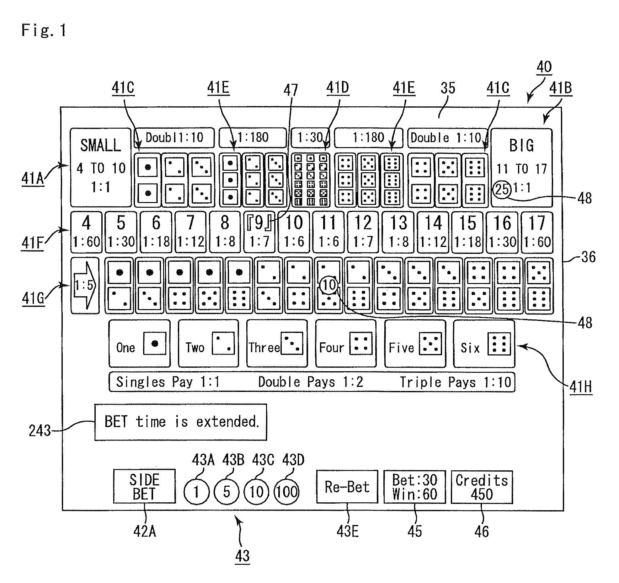 Gaming machine accepting side bet and control method thereof