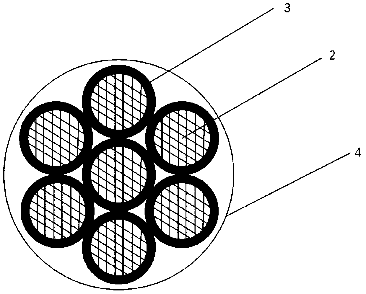 High-heat-resistance coil gun armature structure