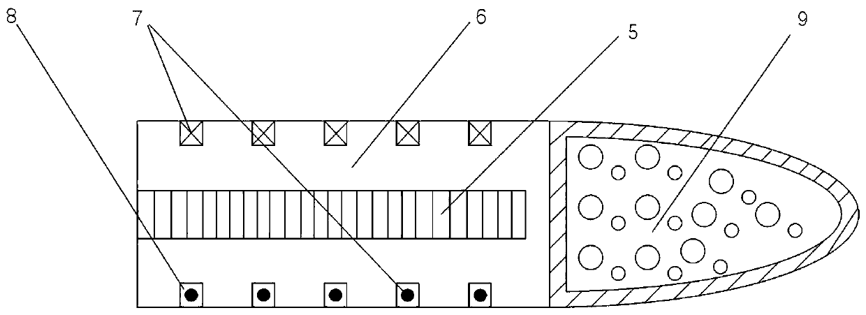 High-heat-resistance coil gun armature structure