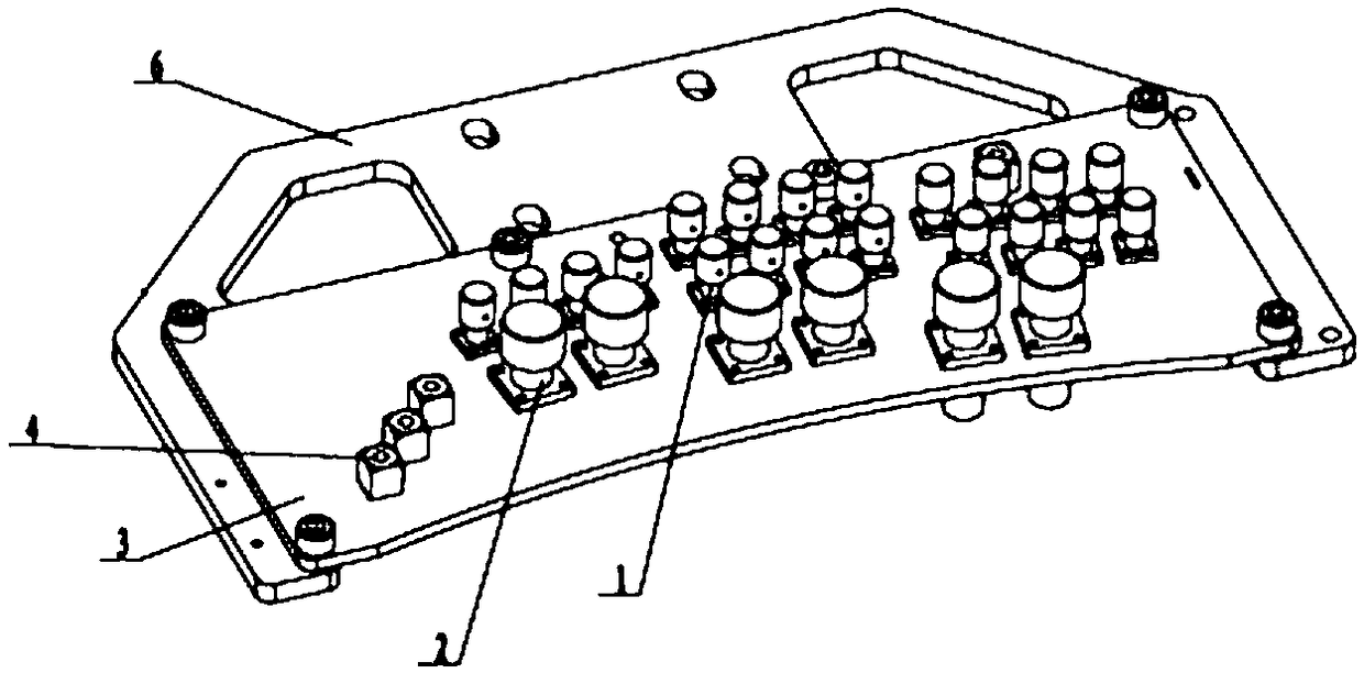 A combined carbon brush assembly for ct slip ring