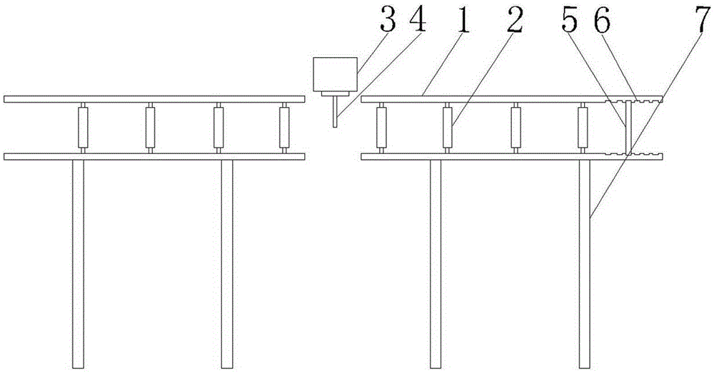 Aluminum bar cutting and transporting device
