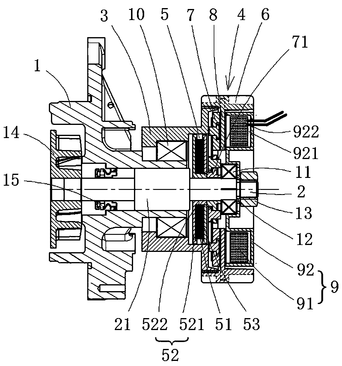 An easy-to-assemble two-stage transmission clutch for an automobile cooling system and an assembly method thereof