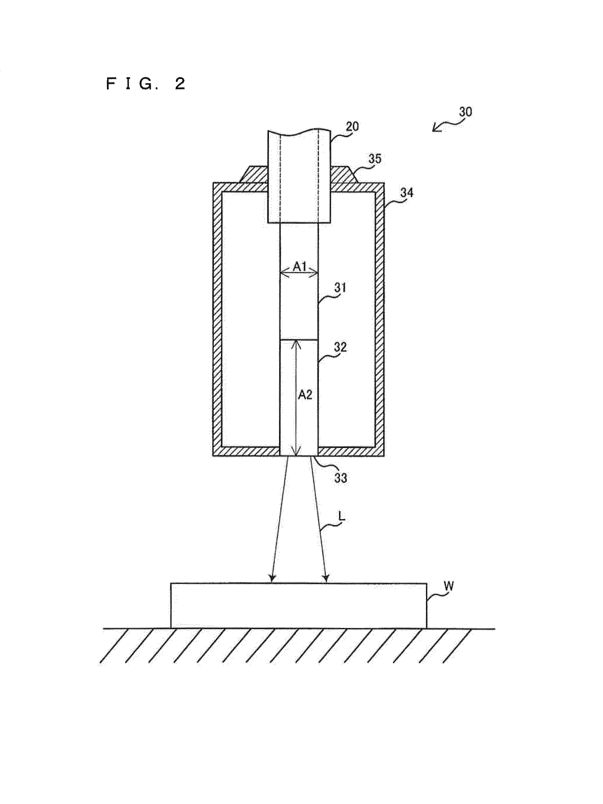 Optical displacement gage