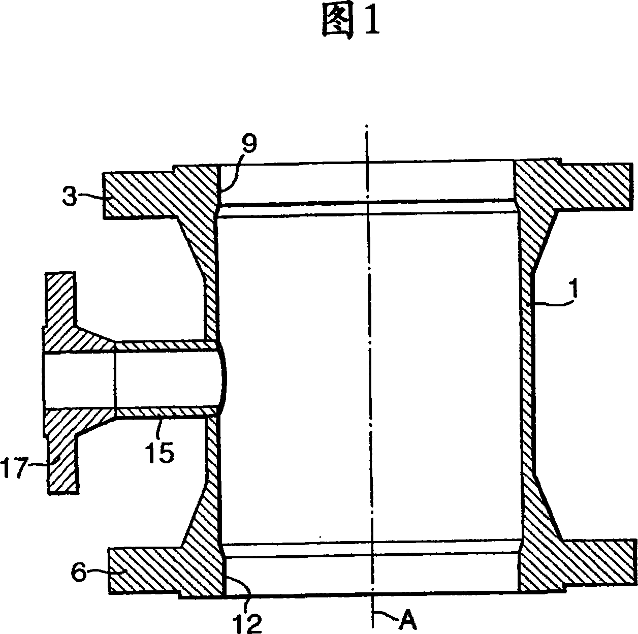 Pipe part for conveying a solid particulate material