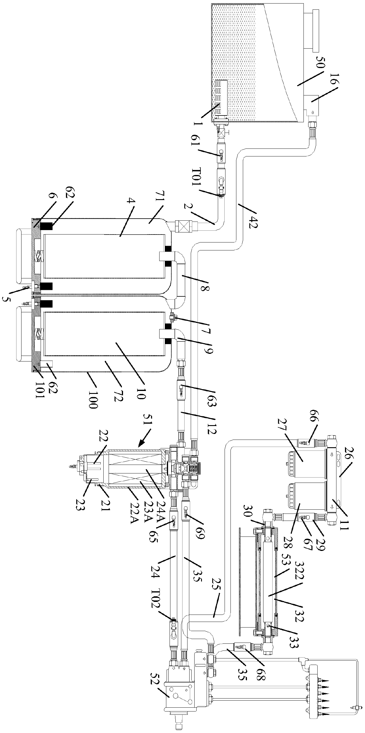 A Diesel Engine Fuel Constant Temperature Purification Management System