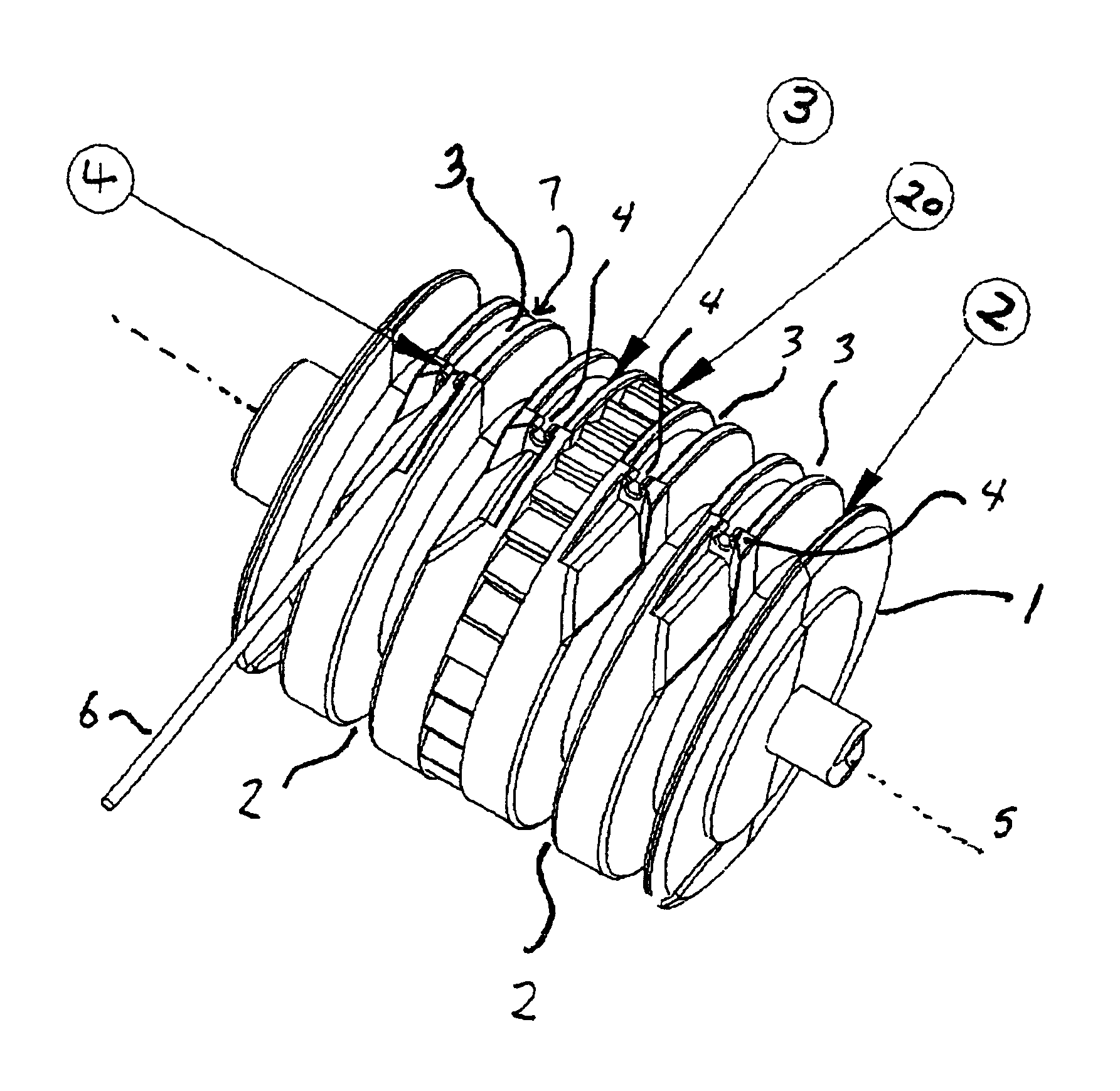Device for inserting surgical implants