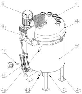 Diatom ooze color mixing, stirring and proportioning debugging device