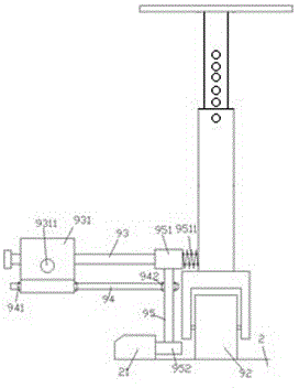 Garden road trimming device with height capable of being adjusted and using method thereof