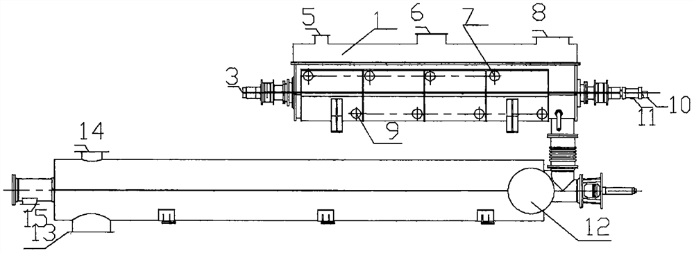 Medium-liquid-content oil sludge cracking treatment device and process