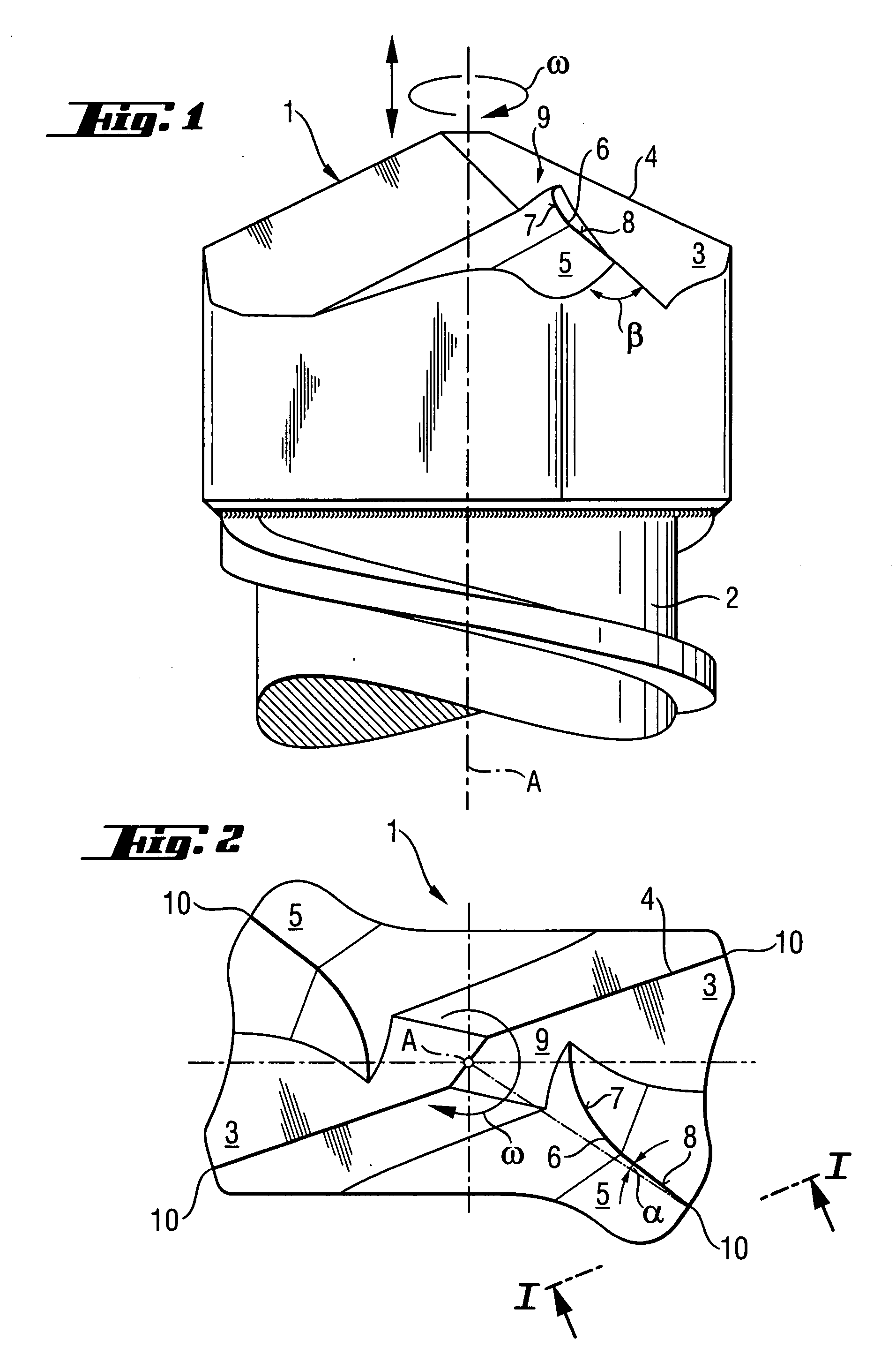 Hard material drilling head