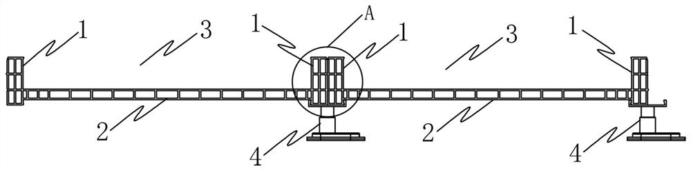 Floor heating bearing base plate structure