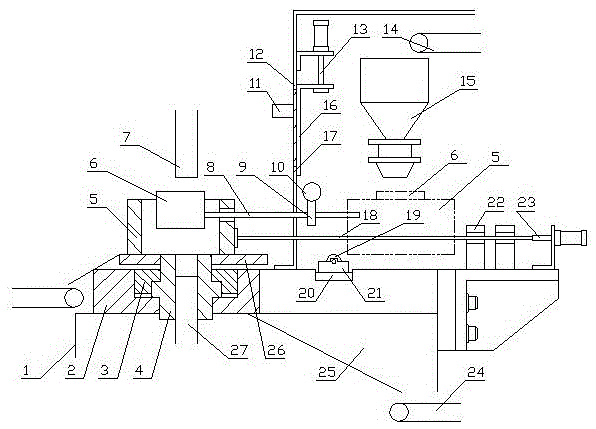 A special powder automatic filling device