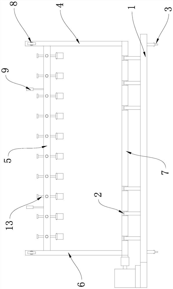 Paper taking and airing device for large-size Chinese art paper