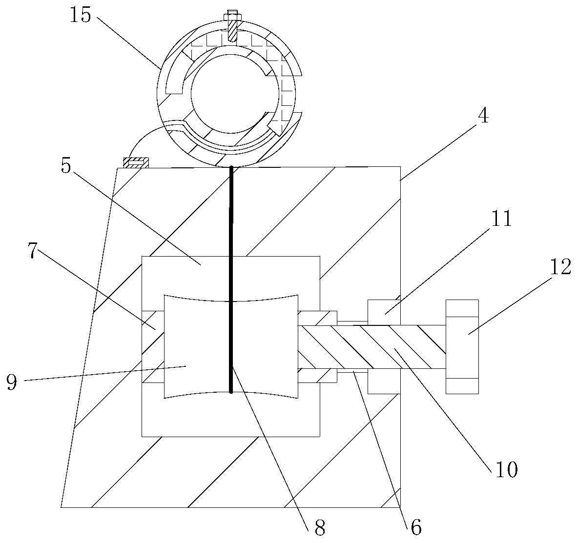 Concrete column pouring anti-segregation barrel stringing device