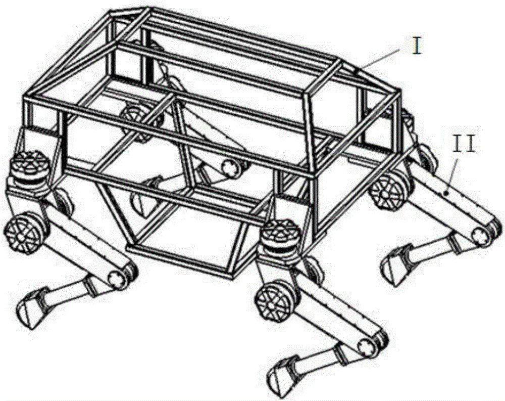 Electric quadruped robot with variable mechanism configuration