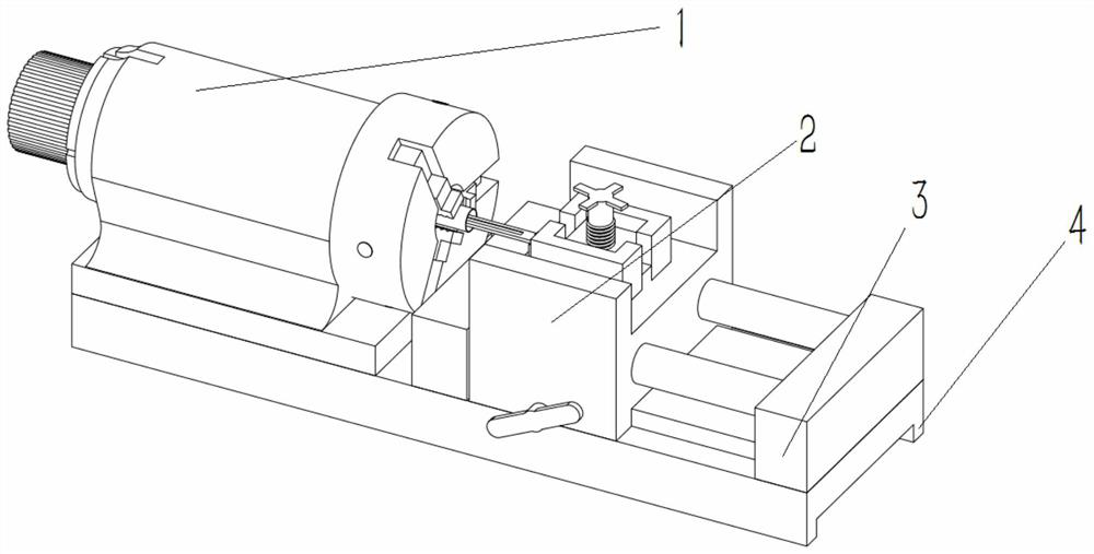 A micro-diameter inner arc glass tube electrode fine coating tool