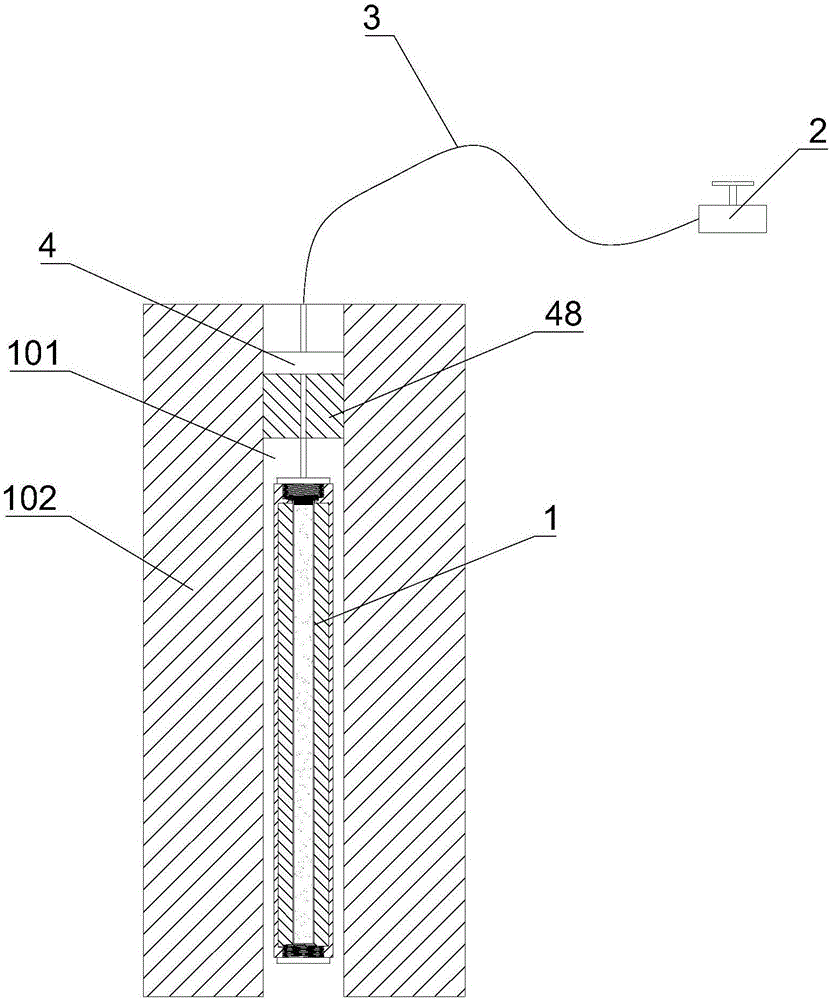 Solid carbon dioxide fracturing device and method