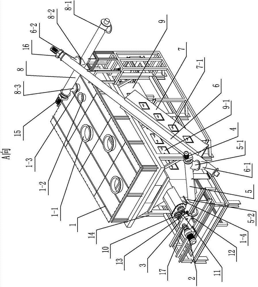 Mechanical and biochemical reaction device applied to coarse pulp of kitchen waste