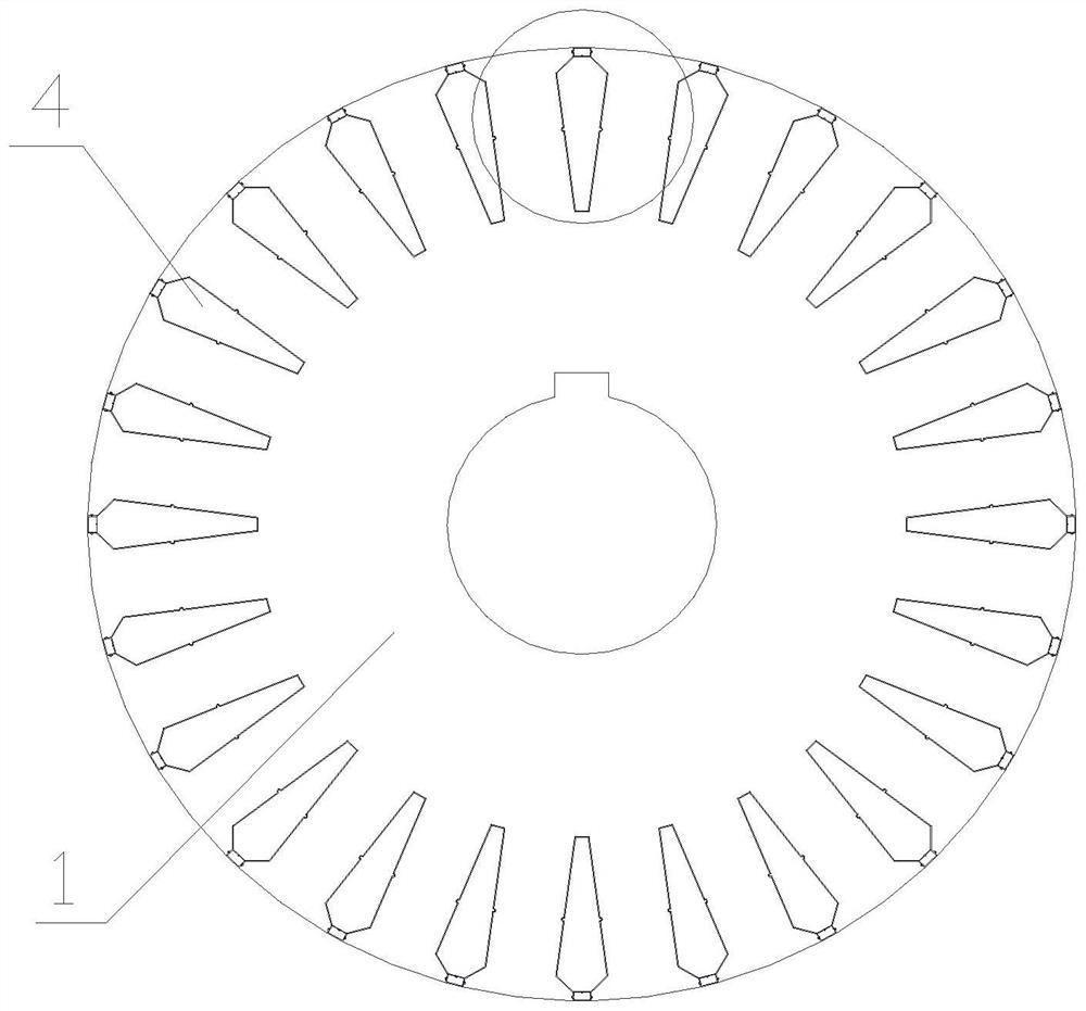 Squirrel-cage rotor assembly, squirrel-cage rotor and motor