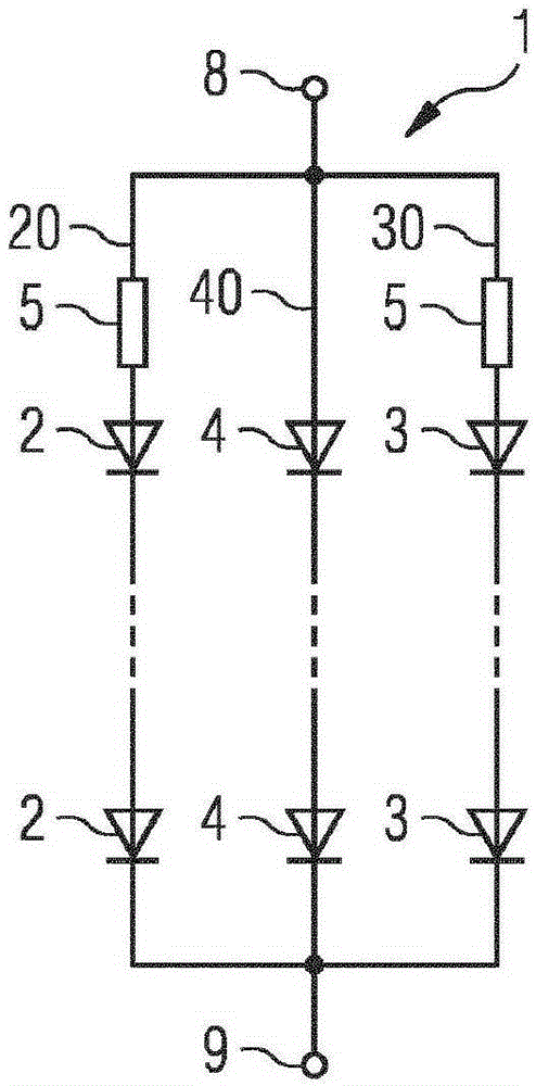 Lighting modules that emit mixed light