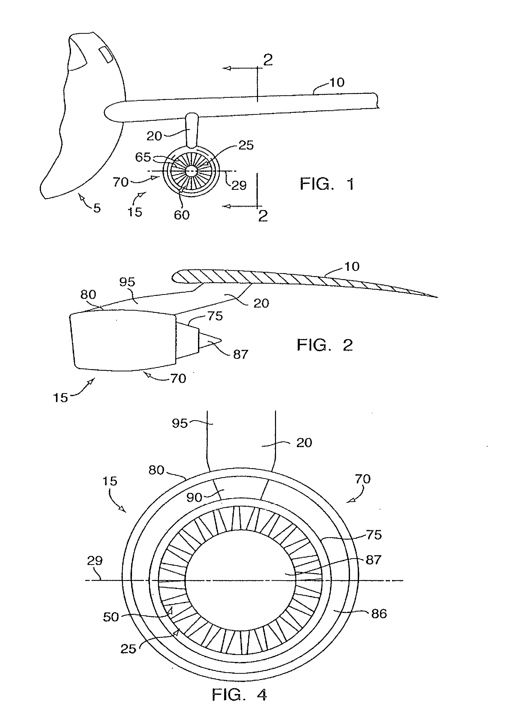 Fan exhaust nozzle for turbofan engine