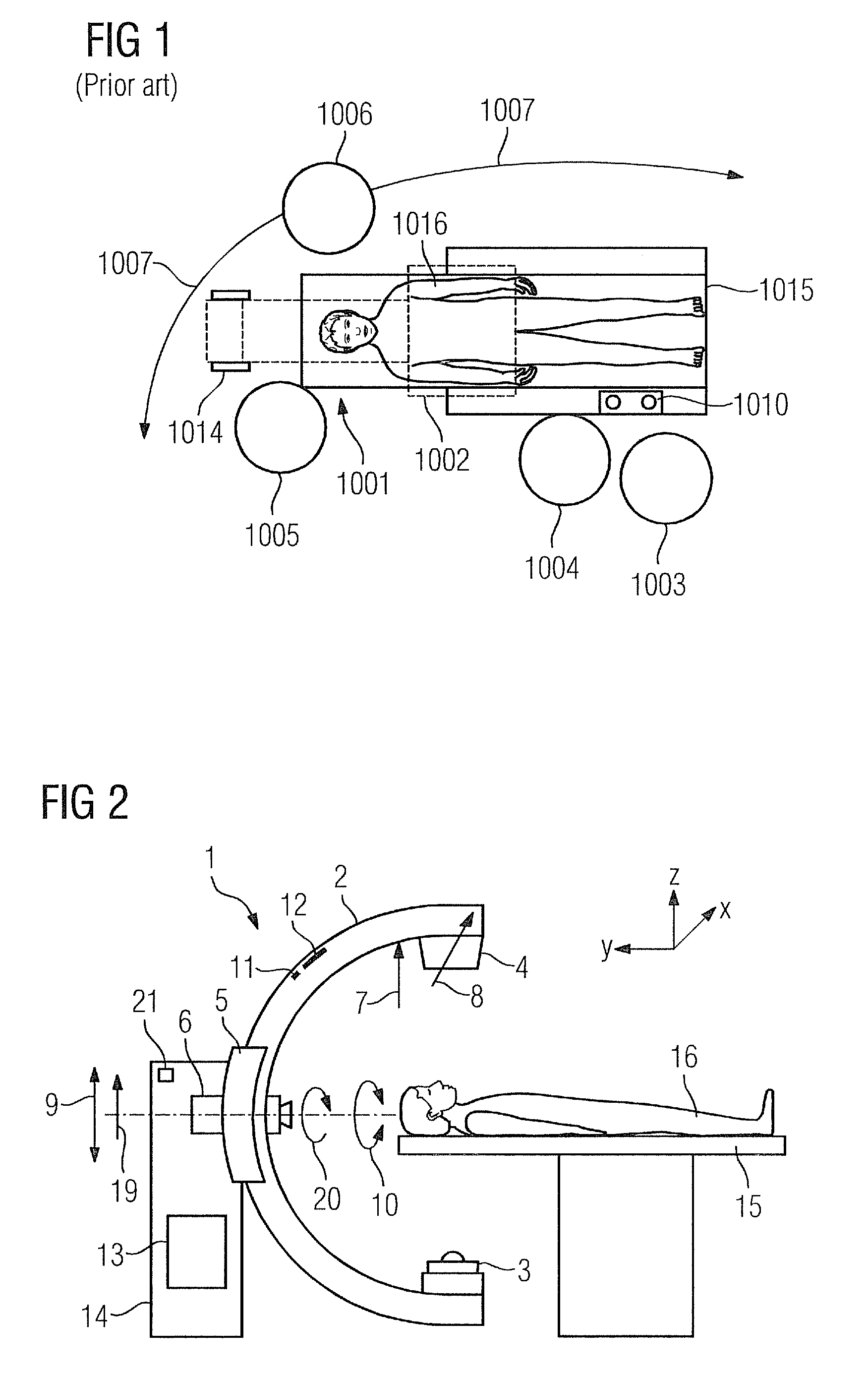 X-ray apparatus and method for controlling the movement of an x-ray apparatus
