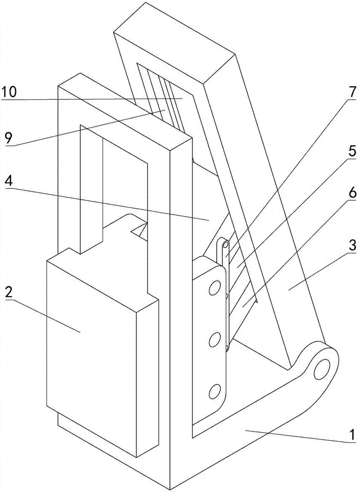 Slope joint mechanism and concrete box girder lifting appliance