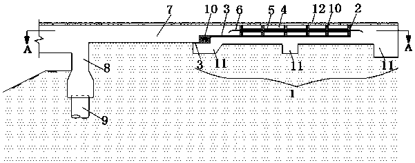 Novel integral bridge guide plate and construction method thereof