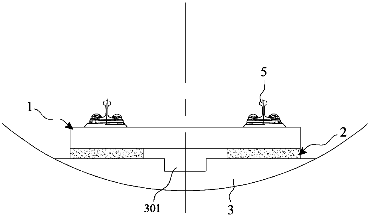 Assembled ballastless track structure and longitudinal connecting structure thereof