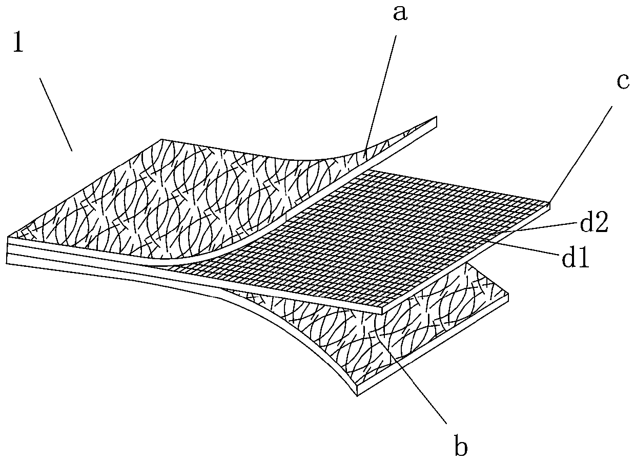 Elastic composite nonwoven fabric and manufacturing method thereof