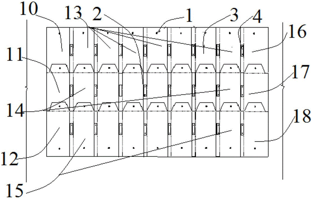 Fabricated soil nail wall and soil nail wall construction and dismounting methods