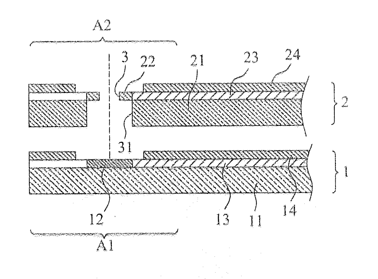 Interconnecting conduction structure for electrically connecting conductive traces of flexible circuit boards