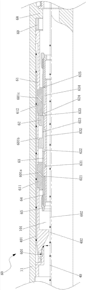 Vibration-torsion compound impact speed-up drill bit